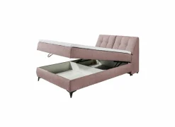 Bedbox Atlantis 140x200cm - stof - flamingo met opbergruimte