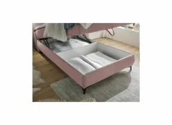 Bedbox Atlantis 120x200cm - stof - flamingo met opbergruimte