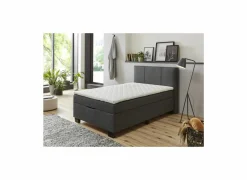Bedbox BX1620  120x200cm - stof - antraciet met opbergruimte