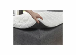 Bedbox BX1620  120x200cm - stof - antraciet met opbergruimte