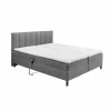 Bedbox Miralindo 160x200cm - stof - nordic graphite elektrisch