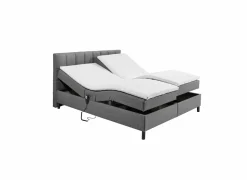 Bedbox Miralindo 160x200cm - stof - nordic graphite elektrisch