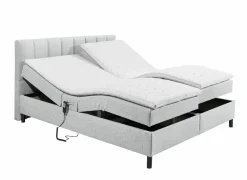 Bedbox Miralindo 180x200cm - stof - silver elektrisch