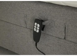 Bedbox Miralindo 180x200cm - stof - nordic ash elektrisch