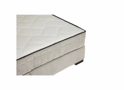 Bedbox Nagol A 120x200cm  - stof - zilver met opbergruimte