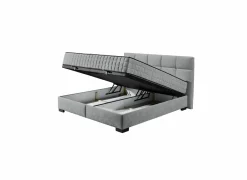 Bedbox Nagol A 180x200cm - stof - antraciet met opbergruimte