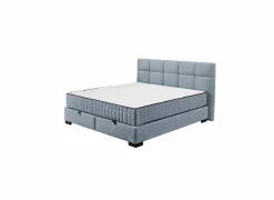 Bedbox Nagol A 180x200cm - stof - blauw met opbergruimte