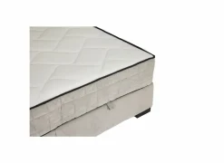 Bedbox Nagol A 160x200cm - stof - zilver met opbergruimte