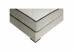 Bedbox Nagol A 140x200cm - stof - zilver met opbergruimte
