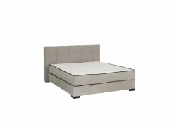 Bedbox Nagol A 180x200cm - stof - zilver met opbergruimte