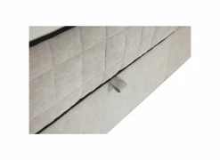 Bedbox Nagol A 180x200cm - stof - zilver met opbergruimte