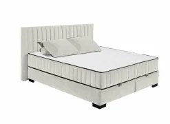 Bedbox Nagol C 180x200cm - stof - sand met opbergruimte