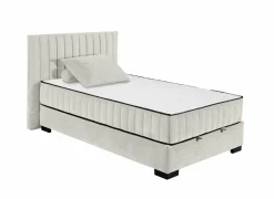 Bedbox Nagol C 120x200cm - stof - sand met opbergruimte