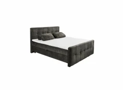 Bedbox Valetta 160x200cm - stof - espresso met opbergruimte