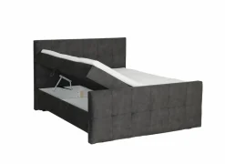 Bedbox Valetta 160x200cm - stof - espresso met opbergruimte