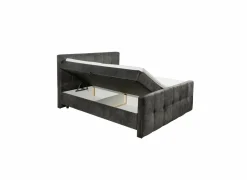Bedbox Valetta 160x200cm - stof - espresso met opbergruimte