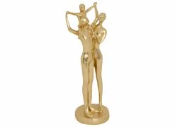 Beeld Hapi Fam H28,5cm - polystone - goud