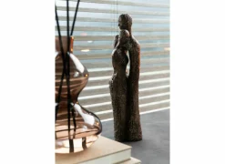 Beeld Knuffel Koppel H48,5cm - polyresin - bruin & goud