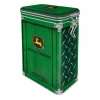 Bewaardoos John Deere 11x8x18cm - metaal - meerkleurig