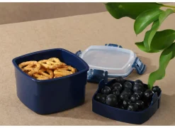 Bewaardoos 400ml lichtblauw donkerblauw