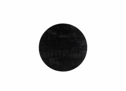 Bijzettafel Celeste Ø70cm - mango massief - zwart - set van 3