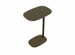 Bijzettafel Cup 50x33cm - staal - donker brons