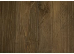 Bijzettafel Navarino Ø45cm - gerecycleerd den massief & ijzer - naturel/zwart