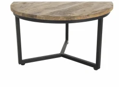 Bijzettafel Scrooge 75x75cm - metaal - naturel