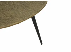 Bijzettafel Sincere Ø50/Ø40 - aluminium - zwart - set van 2