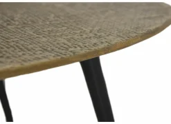 Bijzettafel Sincere Ø50/Ø40 - aluminium - zwart - set van 2