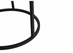 Bijzettafel SL2303  Ø76xH45,5cm/Ø56xH38,5cm - decor & metaal - tropix set van 2