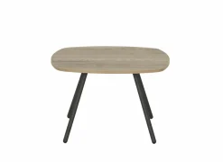 Bijzettafel Trevi Ø70cm - decor - antraciet & eik naturel