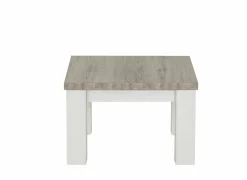 Bijzettafel 68x68cm - decor - lariks & bruine eik