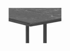 Bijzettafel 43x35cm - melamine - zwart marmer