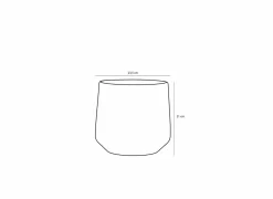 Bloempot Amber H21cm