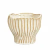 Bloempot Cem Ø19,5x16,5cm - stoneware - offwhite