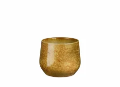 Bloempot Hugo Ø16x13,5cm - terracotta - oker