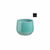 Bloempot Matteo H15cm - terracotta - turquoise