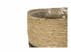 Bloempot Sade set van 3 - zeegras - naturel
