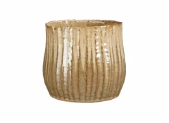 Bloempot Vida Ø18,5x16,5 - stoneware - bruin