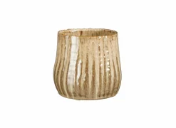 Bloempot Vida Ø13,5x12cm - stoneware - bruin