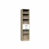 Boekenkast Cariba 48x40x197cm - melamine - sanremo & wit