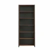 Boekenkast Clif-B 86x42x221cm - decor - old wood & donkergrijs