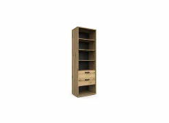 Boekenkast Kato 70x45x217cm - melamine - etna eik