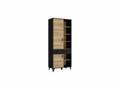 Boekenkast Lya 83x42x201cm - decor - cabezone oak & mauvella oak