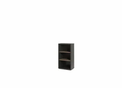 Boekenkast Pronto 60x40x112cm - melamine - bruin & zwart