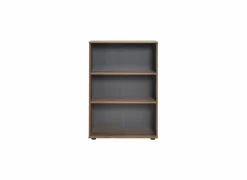 Boekenrek Meradi 72x34x109cm - melamine - bruin