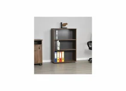 Boekenrek Meradi 72x34x109cm - melamine - bruin