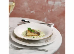 Bord Retro Ø27cm - porselein - wit