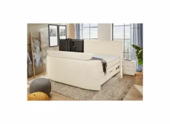 Boxspring Belair Max 180x200cm - stof - ecru